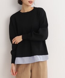 SHOO・LA・RUE | 裾シャツフェイクスポンディッシュニット(ニット/セーター)