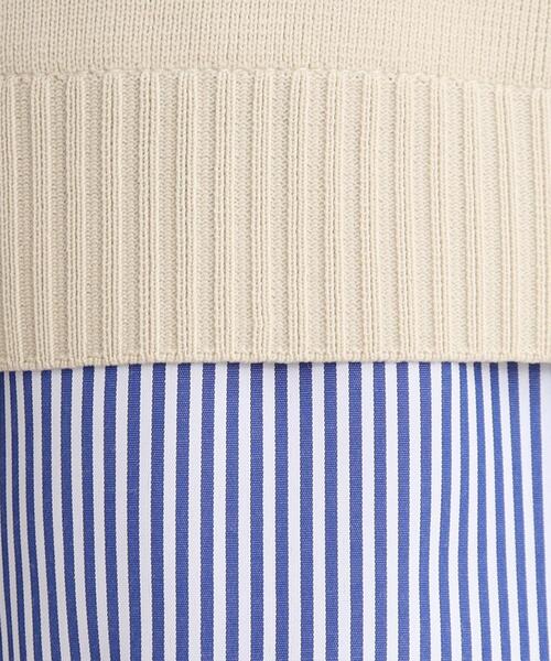 SHOO・LA・RUE（シューラルー）の「◆【季節の変わり目にちょうど良い】レイヤード風スポンディッシュニット（ニット/セーター・レディース・アイボリー系2/ブルー系7/ブラック系2・00）」の9枚目の写真