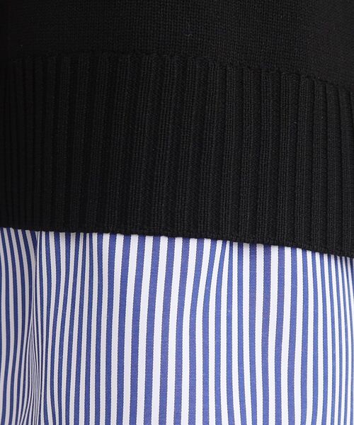 SHOO・LA・RUE（シューラルー）の「◆【季節の変わり目にちょうど良い】レイヤード風スポンディッシュニット（ニット/セーター・レディース・アイボリー系2/ブルー系7/ブラック系2・00）」の16枚目の写真