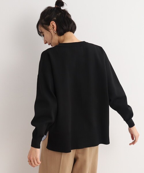 SHOO・LA・RUE（シューラルー）の「◆【季節の変わり目にちょうど良い】レイヤード風スポンディッシュニット（ニット/セーター・レディース・アイボリー系2/ブルー系7/ブラック系2・00）」の19枚目の写真