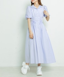 OLIVE des OLIVE（オリーブデオリーブ）の「ウエストリボンバルーン袖ワンピース（ワンピース・レディース）」