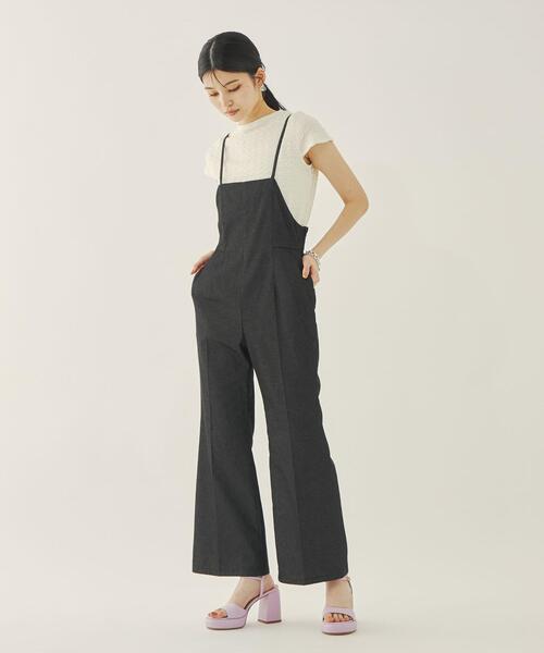 【極美品】EMMEL REFINES サロペット　キレイめ　オフィス　ゆったり 極美品】EMMEL REFINES サロペット キレイめ オフィス ゆったり