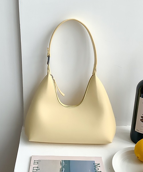 SETUP7（セットアップセブン）の「【SETUP7】ユニークワンハンドルPUレザーハンドバッグ KNF（ハンドバッグ・レディース・ブラック/ピンク/ブラウン/ホワイト/イエロー・FREE）」の9枚目の写真