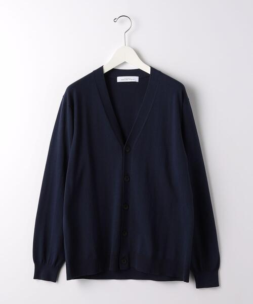 green label relaxing（グリーンレーベルリラクシング）の「スビンHT テンジク Vネック カーディガン（カーディガン/ボレロ・メンズ・ライム/ネイビー/ベージュ・L/XL/M/S）」の12枚目の写真