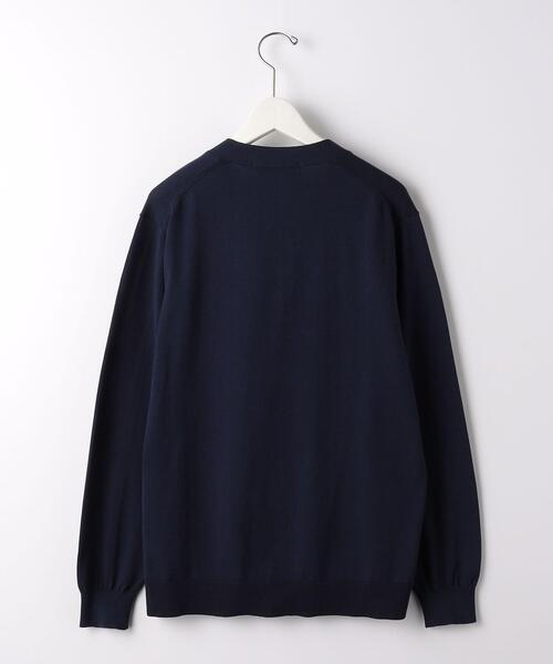 green label relaxing（グリーンレーベルリラクシング）の「スビンHT テンジク Vネック カーディガン（カーディガン/ボレロ・メンズ・ライム/ネイビー/ベージュ・L/XL/M/S）」の13枚目の写真