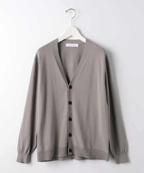 green label relaxing（グリーンレーベルリラクシング）の「スビンHT テンジク Vネック カーディガン（カーディガン/ボレロ・メンズ・ライム/ネイビー/ベージュ・L/XL/M/S）」の18枚目の写真