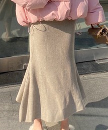 リブニットマーメイドスカート