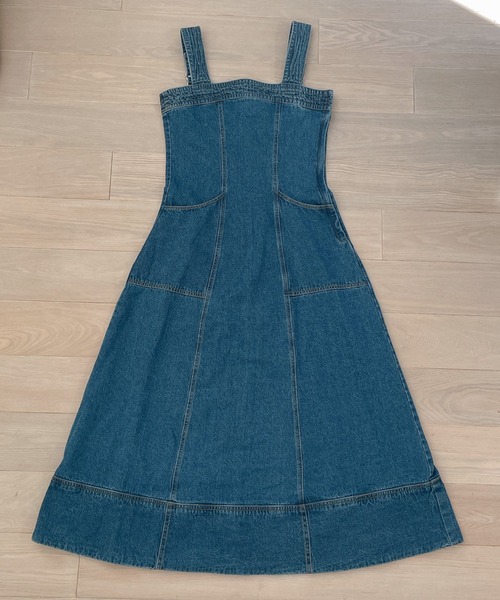 Vicente（ヴィセンテ）の「Denim long op（ワンピース・レディース・ブラック/ブルー・FREE）」の5枚目の写真