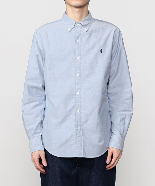 GYMPHLEX（ジムフレックス）の「Gymphlex | 長袖ボタンダウンシャツ SOLID MEN（シャツ/ブラウス・メンズ・ブルー/ホワイト・M/L/XL/S）」の22枚目の写真