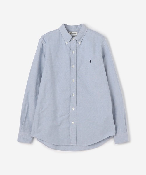 GYMPHLEX（ジムフレックス）の「Gymphlex | 長袖ボタンダウンシャツ SOLID MEN（シャツ/ブラウス・メンズ・ブルー/ホワイト・M/L/XL/S）」の9枚目の写真