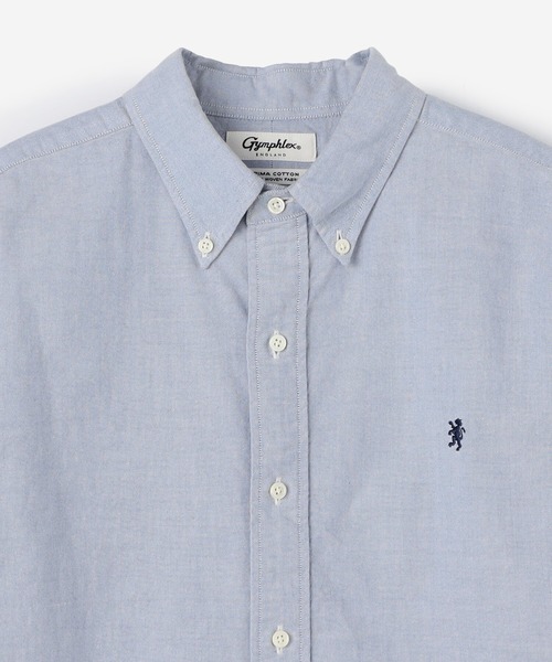 GYMPHLEX（ジムフレックス）の「Gymphlex | 長袖ボタンダウンシャツ SOLID MEN（シャツ/ブラウス・メンズ・ブルー/ホワイト・M/L/XL/S）」の11枚目の写真