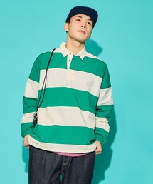 ラガーシャツ」に該当するグリーン・カーキ/緑色系のメンズ