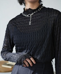 シャーリングシアーハイネックプルオーバー