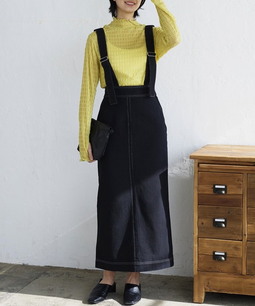 LIAN(リアン)の「シャーリングシアーハイネックプルオーバー(その他トップス・レディース・イエロー/ブラック/オフホワイト・FREE)」の20枚目の写真