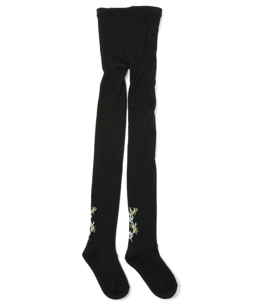 studio CLIP（スタディオクリップ）の「バックアートフラワータイツ（タイツ/ストッキング・レディース・ブラック/ネイビー・FREE）」の7枚目の写真