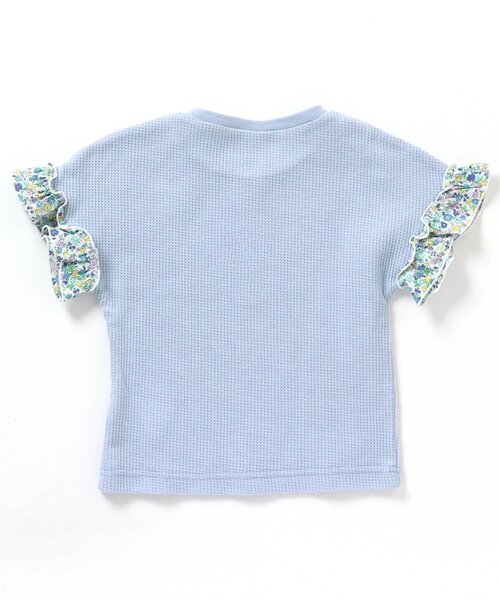 apres les cours（アプレレクール）の「ワッフルフリルTシャツ（Tシャツ/カットソー・キッズ・チャコール/ピンク/その他2/アイボリー/ブルー・130/110/100/80/90/120/140）」の13枚目の写真