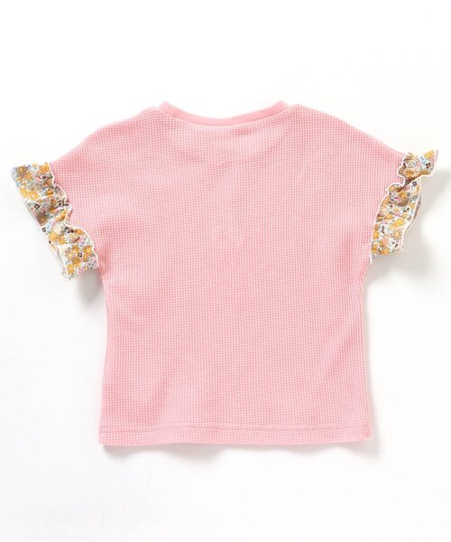 apres les cours（アプレレクール）の「ワッフルフリルTシャツ（Tシャツ/カットソー・キッズ・チャコール/ピンク/その他2/アイボリー/ブルー・130/110/100/80/90/120/140）」の17枚目の写真