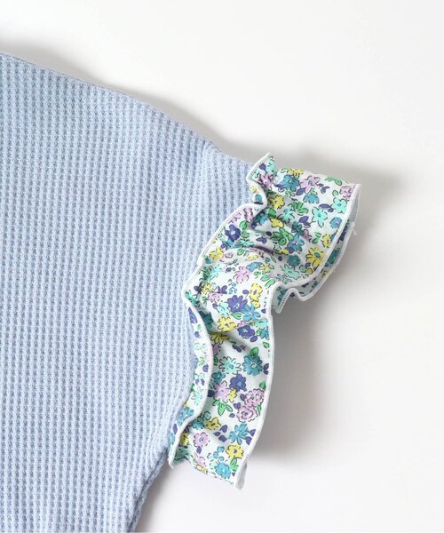 apres les cours（アプレレクール）の「ワッフルフリルTシャツ（Tシャツ/カットソー・キッズ・チャコール/ピンク/その他2/アイボリー/ブルー・130/110/100/80/90/120/140）」の19枚目の写真