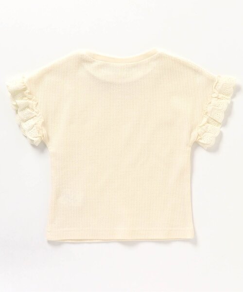 apres les cours（アプレレクール）の「ワッフルフリルTシャツ（Tシャツ/カットソー・キッズ・チャコール/ピンク/その他2/アイボリー/ブルー・130/110/100/80/90/120/140）」の22枚目の写真