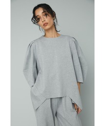 Ponte volume sleeve tops (ポンチ ボリュームスリーブ トップス)