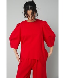 Ponte volume sleeve tops (ポンチ ボリュームスリーブ トップス)