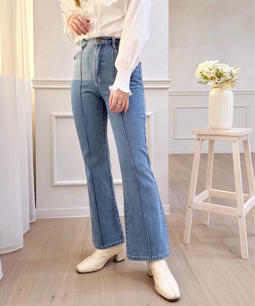 センターシームフレアデニム【ZOZOTOWN限定アイテム】（デニムパンツ