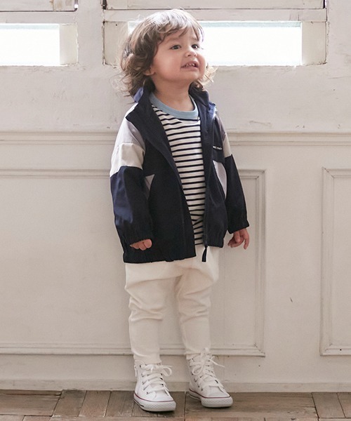 petit main（プティマイン）の「フライスサルエルパンツ（その他パンツ・キッズ・アイボリー/オレンジ/ブラック/オフホワイト/ライトグリーン/ベージュ・110cm/120cm/90cm/100cm/80ｃｍ）」の2枚目の写真