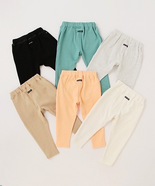 petit main（プティマイン）の「フライスサルエルパンツ（その他パンツ・キッズ・アイボリー/オレンジ/ブラック/オフホワイト/ライトグリーン/ベージュ・110cm/120cm/90cm/100cm/80ｃｍ）」の8枚目の写真