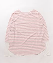 DouDou | SS 袖シアーボーダーTEE(Tシャツ/カットソー)