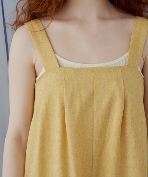 MERLOT（メルロー）の「バックリボンワイドサロペット（サロペット/オーバーオール・レディース・ブラック/イエロー・FREE）」の13枚目の写真