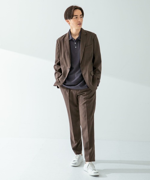 URBAN RESEARCH ROSSO MEN（アーバンリサーチロッソメン）の「『一部WEB限定カラー』『XLサイズあり』ウォッシャブルリネンライクセットアップ（セットアップ・メンズ・ブラック/チャコールグレー/ブラウン・MEDIUM/LARGE/X-LARGE）」の3枚目の写真