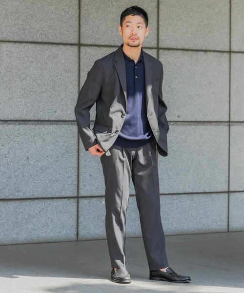 URBAN RESEARCH ROSSO MEN（アーバンリサーチロッソメン）の「『一部WEB限定カラー』『XLサイズあり』ウォッシャブルリネンライクセットアップ（セットアップ・メンズ・ブラック/チャコールグレー/ブラウン・MEDIUM/LARGE/X-LARGE）」の4枚目の写真