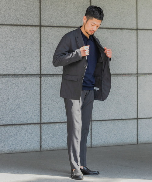 URBAN RESEARCH ROSSO MEN（アーバンリサーチロッソメン）の「『一部WEB限定カラー』『XLサイズあり』ウォッシャブルリネンライクセットアップ（セットアップ・メンズ・ブラック/チャコールグレー/ブラウン・MEDIUM/LARGE/X-LARGE）」の5枚目の写真