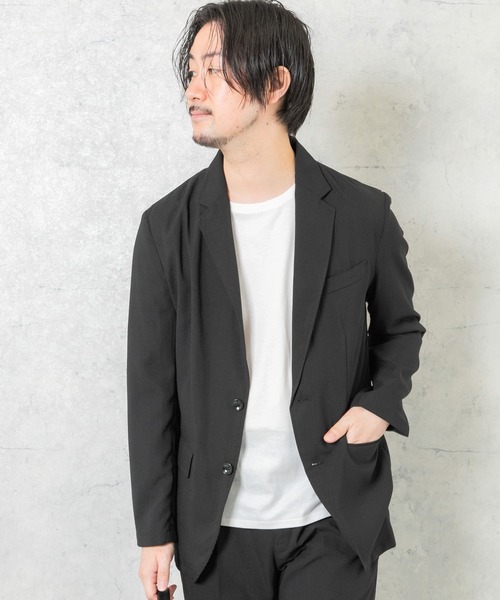 URBAN RESEARCH ROSSO MEN（アーバンリサーチロッソメン）の「『一部WEB限定カラー』『XLサイズあり』ウォッシャブルリネンライクセットアップ（セットアップ・メンズ・ブラック/チャコールグレー/ブラウン・MEDIUM/LARGE/X-LARGE）」の6枚目の写真