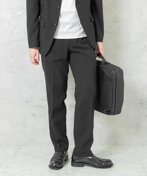 URBAN RESEARCH ROSSO MEN（アーバンリサーチロッソメン）の「『一部WEB限定カラー』『XLサイズあり』ウォッシャブルリネンライクセットアップ（セットアップ・メンズ・ブラック/チャコールグレー/ブラウン・MEDIUM/LARGE/X-LARGE）」の7枚目の写真