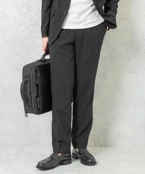 URBAN RESEARCH ROSSO MEN（アーバンリサーチロッソメン）の「『一部WEB限定カラー』『XLサイズあり』ウォッシャブルリネンライクセットアップ（セットアップ・メンズ・ブラック/チャコールグレー/ブラウン・MEDIUM/LARGE/X-LARGE）」の8枚目の写真