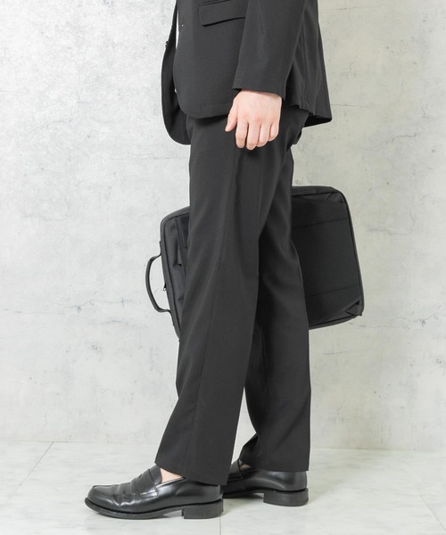 URBAN RESEARCH ROSSO MEN（アーバンリサーチロッソメン）の「『一部WEB限定カラー』『XLサイズあり』ウォッシャブルリネンライクセットアップ（セットアップ・メンズ・ブラック/チャコールグレー/ブラウン・MEDIUM/LARGE/X-LARGE）」の9枚目の写真