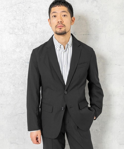 URBAN RESEARCH ROSSO MEN（アーバンリサーチロッソメン）の「『一部WEB限定カラー』『XLサイズあり』ウォッシャブルリネンライクセットアップ（セットアップ・メンズ・ブラック/チャコールグレー/ブラウン・MEDIUM/LARGE/X-LARGE）」の11枚目の写真