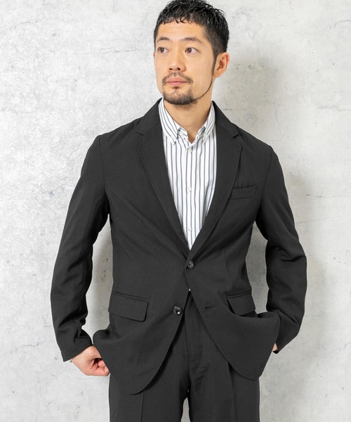 URBAN RESEARCH ROSSO MEN（アーバンリサーチロッソメン）の「『一部WEB限定カラー』『XLサイズあり』ウォッシャブルリネンライクセットアップ（セットアップ・メンズ・ブラック/チャコールグレー/ブラウン・MEDIUM/LARGE/X-LARGE）」の12枚目の写真