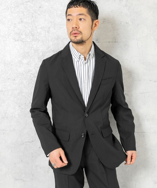 URBAN RESEARCH ROSSO MEN（アーバンリサーチロッソメン）の「『一部WEB限定カラー』『XLサイズあり』ウォッシャブルリネンライクセットアップ（セットアップ・メンズ・ブラック/チャコールグレー/ブラウン・MEDIUM/LARGE/X-LARGE）」の13枚目の写真