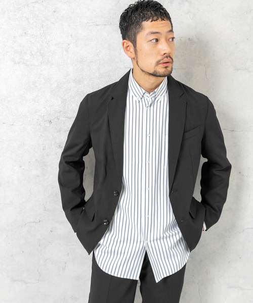 URBAN RESEARCH ROSSO MEN（アーバンリサーチロッソメン）の「『一部WEB限定カラー』『XLサイズあり』ウォッシャブルリネンライクセットアップ（セットアップ・メンズ・ブラック/チャコールグレー/ブラウン・MEDIUM/LARGE/X-LARGE）」の16枚目の写真