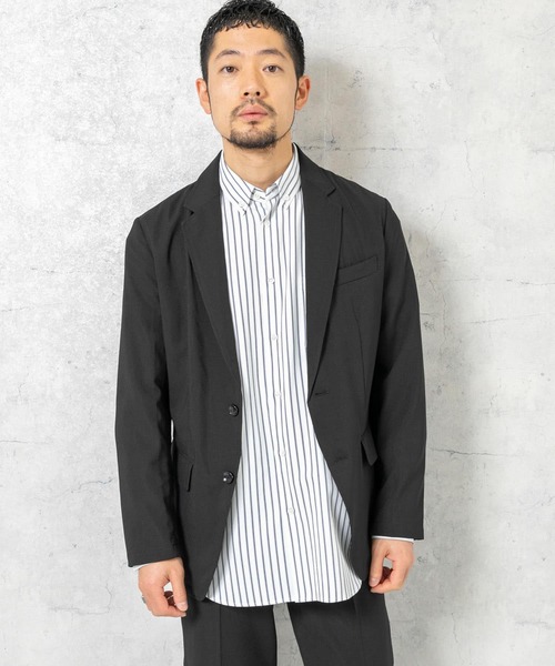 URBAN RESEARCH ROSSO MEN（アーバンリサーチロッソメン）の「『一部WEB限定カラー』『XLサイズあり』ウォッシャブルリネンライクセットアップ（セットアップ・メンズ・ブラック/チャコールグレー/ブラウン・MEDIUM/LARGE/X-LARGE）」の18枚目の写真
