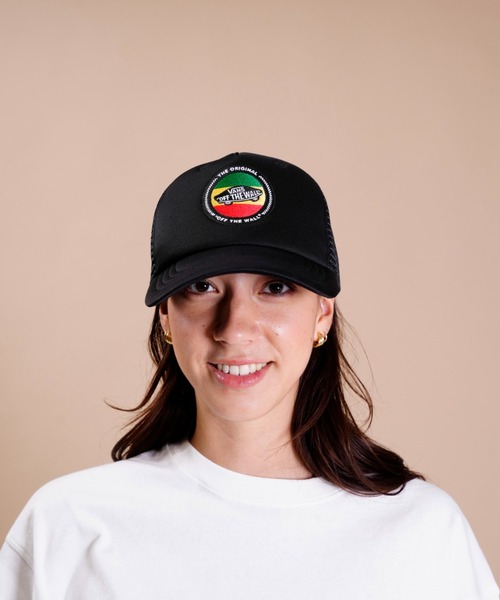 VANS（バンズ）の「VANS/バンズ キャップ ワッペン メッシュ 123R1160400（キャップ・メンズ・ブラック・FREE）」の6枚目の写真