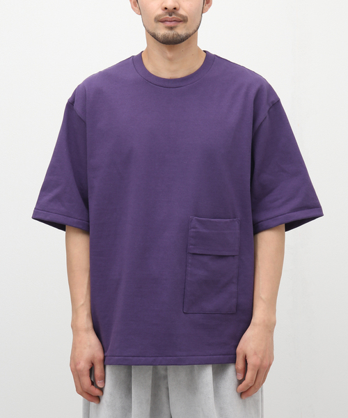 POLYPLOID（ポリプロイド）の「【POLYPLOID / ポリプロイド】OVERSIZE T SHIRT C ムジ（Tシャツ/カットソー・メンズ・ブラック/パープル・2/3）」の16枚目の写真