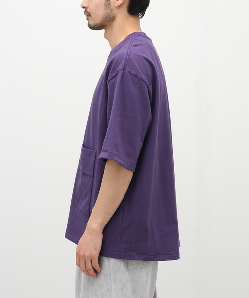 POLYPLOID（ポリプロイド）の「【POLYPLOID / ポリプロイド】OVERSIZE T SHIRT C ムジ（Tシャツ/カットソー・メンズ・ブラック/パープル・2/3）」の7枚目の写真