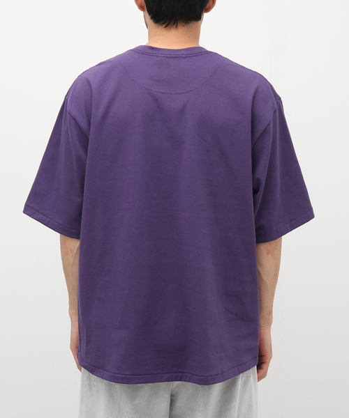 POLYPLOID（ポリプロイド）の「【POLYPLOID / ポリプロイド】OVERSIZE T SHIRT C ムジ（Tシャツ/カットソー・メンズ・ブラック/パープル・2/3）」の11枚目の写真