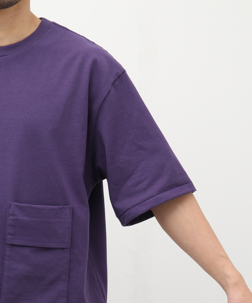 POLYPLOID（ポリプロイド）の「【POLYPLOID / ポリプロイド】OVERSIZE T SHIRT C ムジ（Tシャツ/カットソー・メンズ・ブラック/パープル・2/3）」の9枚目の写真
