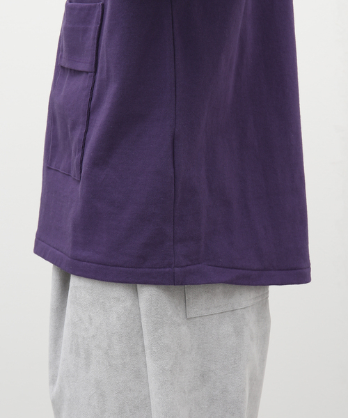POLYPLOID（ポリプロイド）の「【POLYPLOID / ポリプロイド】OVERSIZE T SHIRT C ムジ（Tシャツ/カットソー・メンズ・ブラック/パープル・2/3）」の4枚目の写真