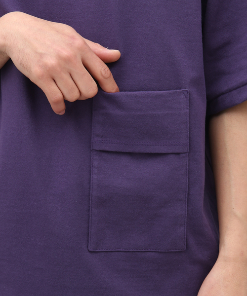 POLYPLOID（ポリプロイド）の「【POLYPLOID / ポリプロイド】OVERSIZE T SHIRT C ムジ（Tシャツ/カットソー・メンズ・ブラック/パープル・2/3）」の8枚目の写真