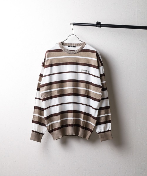 【セール】■Bling leads■12GG マルチボーダー サマーニット（ニット/セーター）｜Bling Leads（ブリングリーズ）